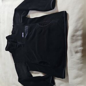 Patagonia Black Fleece V-Neck Sweater